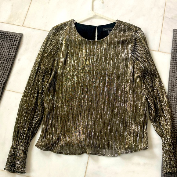 Beautiful sparkly Banana Republic long sleeve top size small - Picture 1 of 7